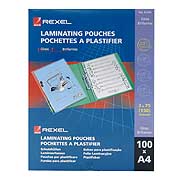 Rexel Punched Laminating Pouches A4