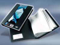 REXEL Soft Touch display book with 24 pockets