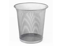 REXEL Swivel and Stack silver wire mesh waste