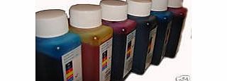 Rextras Ink Refill 6 x 100ml Bottles of Bulk Ink for CISS