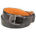 RG House of Florence Elephant Collection Black Calf Leather Men` Belt