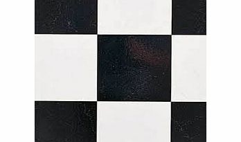 Rhino Kitchen/Bathroom flooring-Rhino floor XL Supergrip vinyl Black & White Tile 4m x 2m