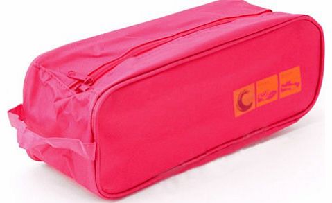 Golf Bowl Shoes Bag Travel Carry Storage Case Box Dustproof Waterproof Rose Red