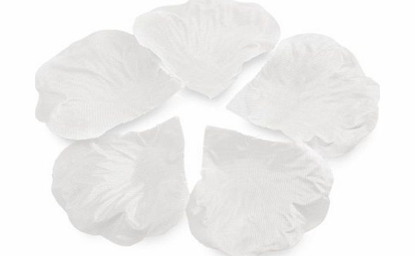 RHX Hot 1000 White Silk Rose Petals Party Flower Wedding Table Favor Decoration New