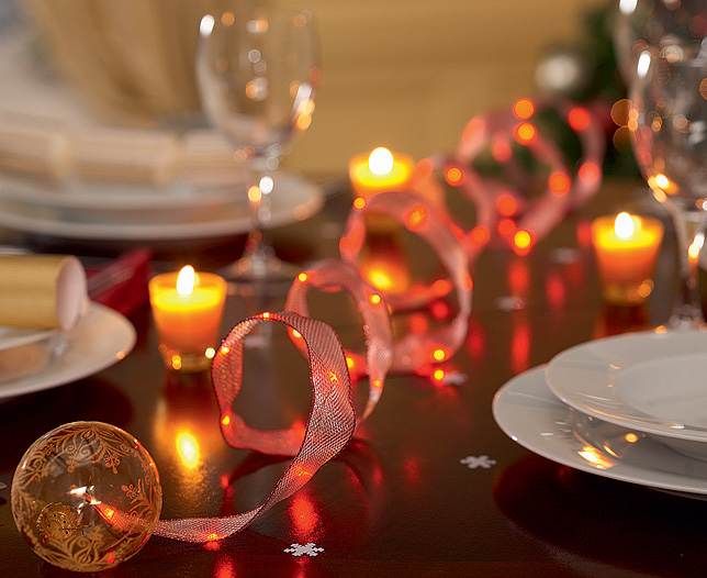 Lights 2 Metre String Red