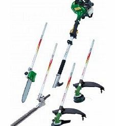 RIBILAND 4-in-1 Multifunctional Petrol Garden Tool (brush cutter, strimmer, hedge trimmer and pruner)