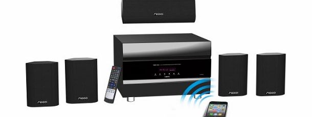 Ricco 400 W 5.1 Channel RMS Bluetooth Home Theater Audio System with 5 Satellite Speaker and HDMI In/Out
