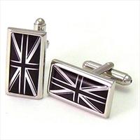 Richard Cammish Black Union Jack Cufflinks by