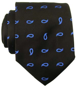 Richard James Blue Paisley Silk Tie by