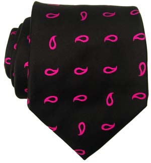 Richard James Pink Paisley Silk Tie by