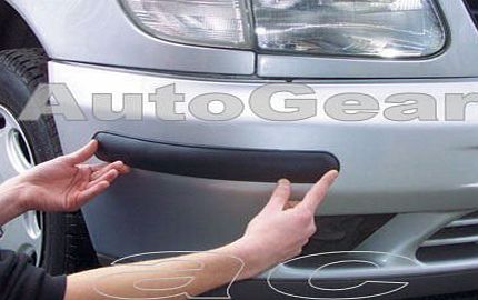 Richbrook 510mm Long BLACK Car Van Caravan Bumper Body Guard Rubber Moulding Styling Protectors Adhesive Strips - Pair