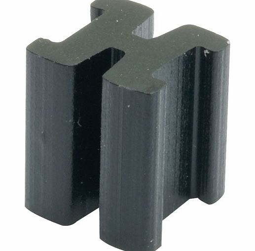 Richco T1 6.4mm Black Square LED Spacer SQLEDS1-4-26