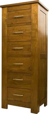richmond CHEST OF DRAWERS 6 DRAWER SLIM TALL