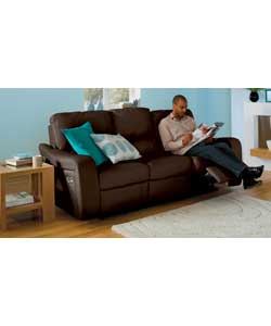 richmond Large Recliner Sofa - Chocolate
