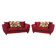 Richmond large Sofa and Richmond Sofa, Red