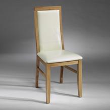 Oak Dining Chair Cream x2