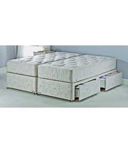 Zip and Link Duplex Divan - 4 Drawers