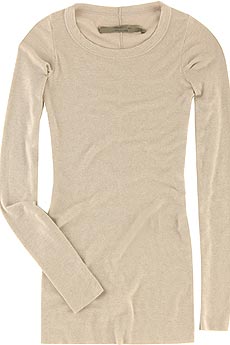 Rick Owens Dust fine rib long tee