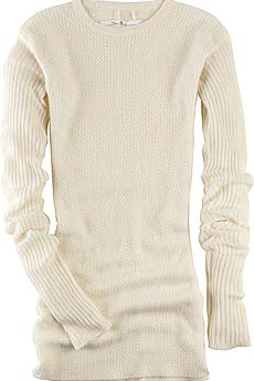 Rick Owens Elongated waffle knit sweater