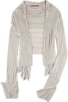Rick Owens Lilies Jersey Wrap Cardigan