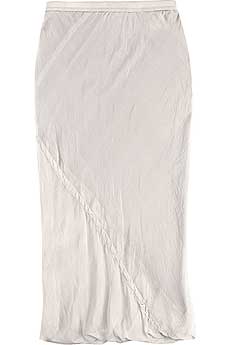 Rick Owens Silk Bias Cut Skirt