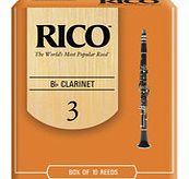 Rico Clarinet Reeds Strength 3 Pack of 10