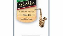 Rico La Voz Tenor Saxophone Reeds Medium Soft 10