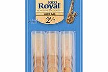 Rico Royal Alto Saxophone Reeds 2.5 3-Pack