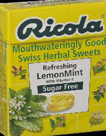 Ricola Lemon Mint Herbal Sweets Box 45g - 45g