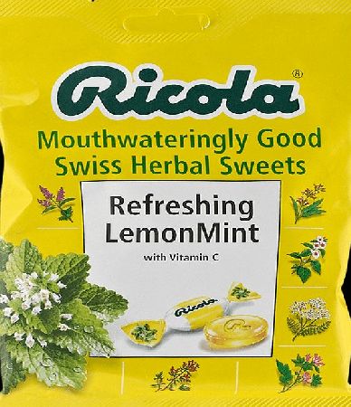 Ricola Lemon Mint Swiss Herbal Sweets Bag 70g -