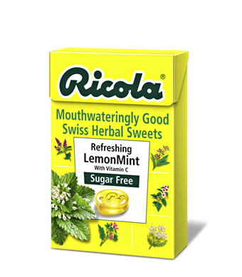 Swiss Herbal Lemon Mint Sweets 45g