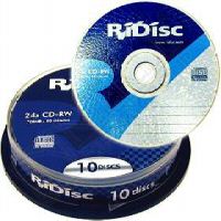 RiDisc CD-RW 24x 74 Min Branded - Reprint in 10