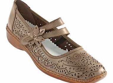 Rieker Mary Jane Patterned Shoes