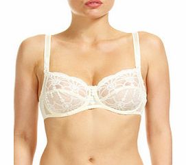 Vintage ivory full-cup bra