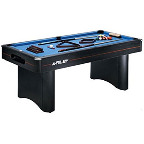Riley 6 Ft Deluxe Domestic Pool Table - Black