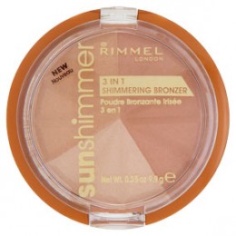 Rimmel 3 in 1 Shimmering Bronzer - Gold Princess