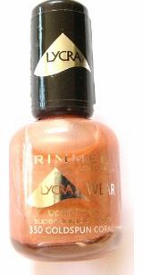 Rimmel Lycra Wear Nail Polish / Varnish - 350 Goldspun Coral