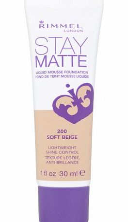 Stay Matte Foundation. Soft Beige
