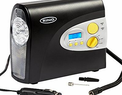 Ring Automotive RAC600 12V Digital Air Compressor Including Storage Bag