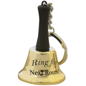 Ring for Next Round Keyring Bell