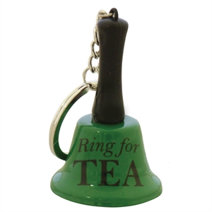 Ring For Tea Keyring Bell