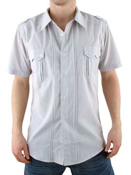 Ringspun Grey Parker Short Sleeve Shirt