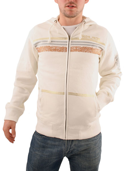 Ringspun White Falco Hoodie