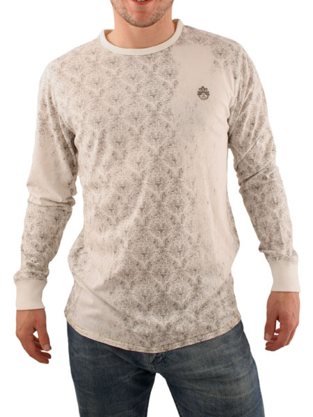 Ringspun White Pluto Longsleeve Top