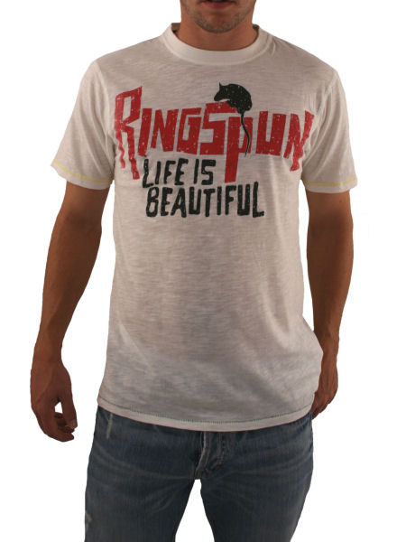 Ringspun White Splinter T-Shirt