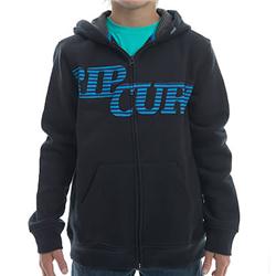 Rip Curl Boys Buller Hooded Zip Fleece - Black