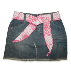 rip curl Girls Denim Flower Skirt - VintageStonewa