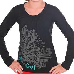 rip curl Girls Flower LS T-Shirt - Black