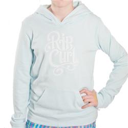 Rip Curl Girls Sporty Fleece Hoody - Sky Blue