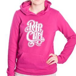 Rip Curl Girls Sporty Fleece Hoody - Very Berry